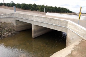 Road bridge over Gould Irrigation Canal, Fresno County California