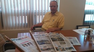 Monterey County Ag Commissioner Eric Lauritzen displays just a few of the newspaper articles written about the report. He tells AgNet West, the report was misleading. 