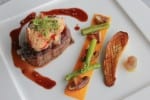 Pan roasted beef tenderloin, lobster medallion