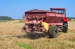 Spreading fertilizer