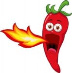 Chili Pepper Breathing Fire