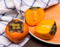 two persimmons