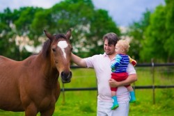 Family on a farm