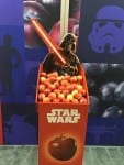 Darth Vader of Star Wars and Disney with produce