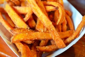 Sweet Potato Fries with Garlic Jalapeno Aioli