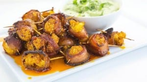 Bacon Wrapped Orange Cauliflower