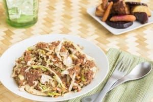 Corned beef and cabbage, a traditional meal