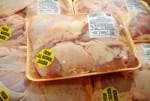 Packaged Chicken Thighs at the Market