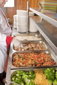 School lunch service station