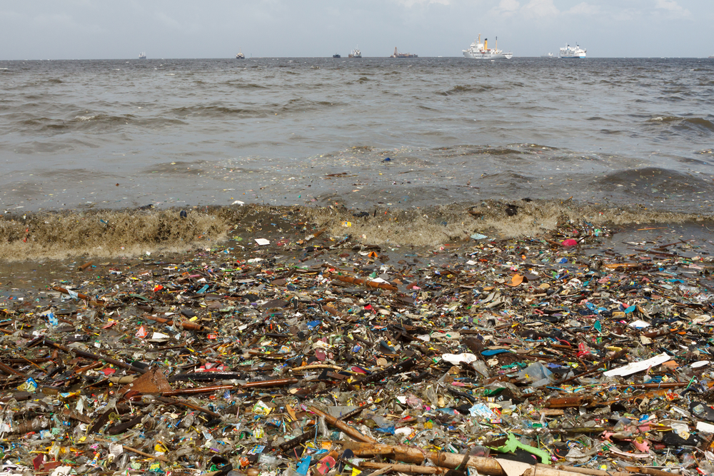 dumping junk with that ocean dumping rubbish inside all the ocean