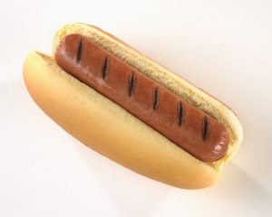 Grilled Naked Hot Dog