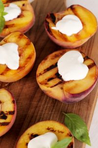 Grilled peach