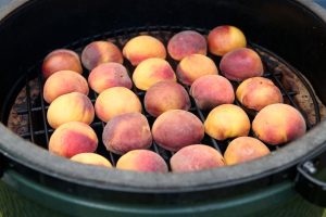 Peaches on the grill