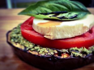 Eggplant Caprese Stack