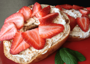 Strawberry and Basil Cream Cheese
