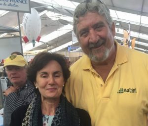 AgNet Media's Gary Cooper alongside Catherine Geslain-Laneelle. Photo credit to Sacha Biogon. sommet beef trade