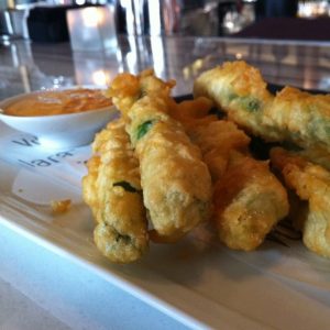 Asparagus tempura