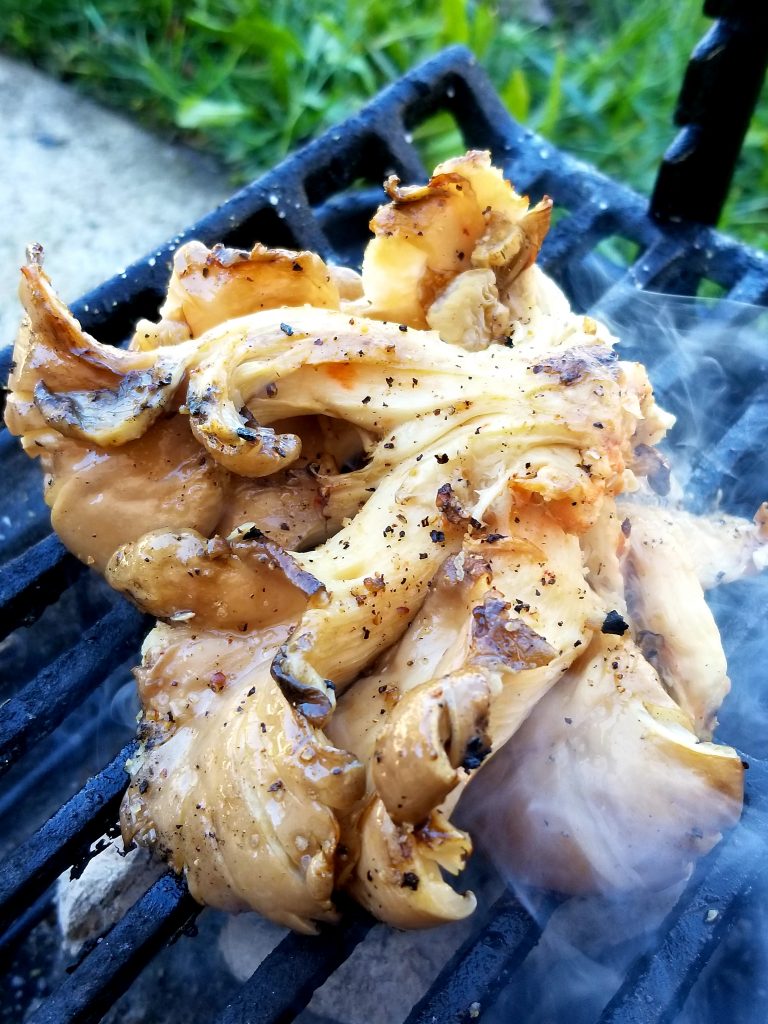 smoked mushrooms