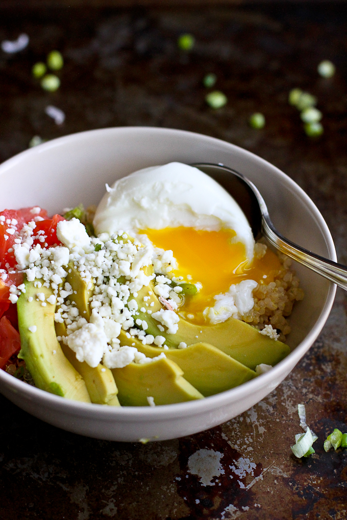 Quinoa Avocado Breakfast Bowl