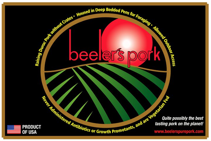 Iowa-Beeler's Pork label