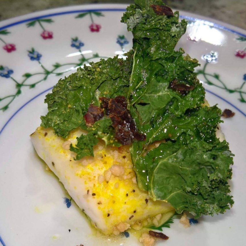 almond butter halibut