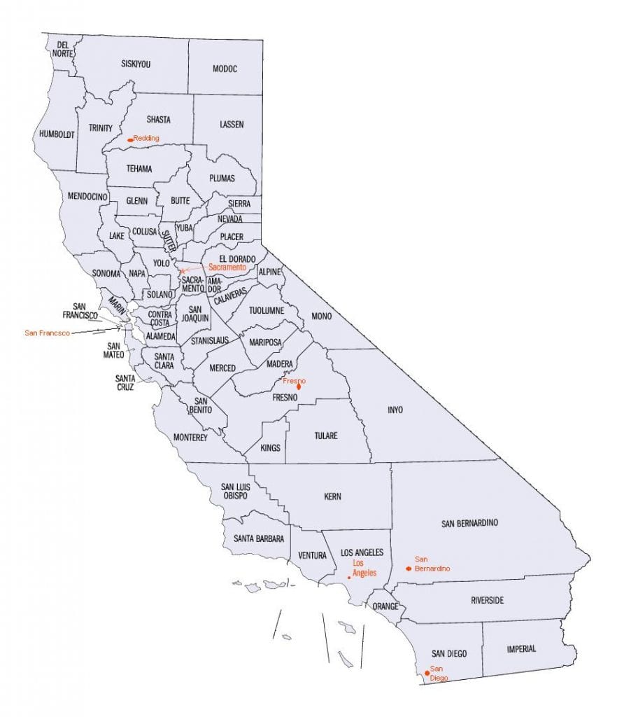 California County Map