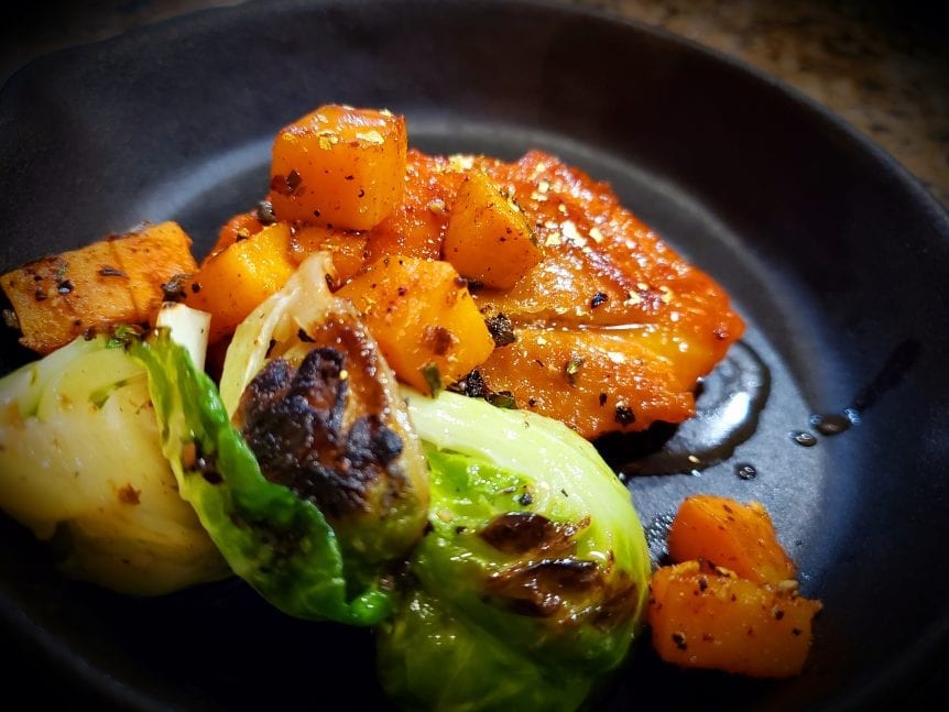 Jamaican jerk sweet potatoes