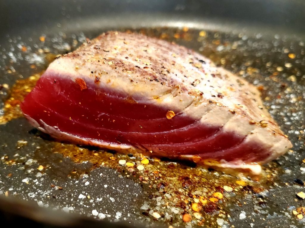 Perfectly Seared Bluefin Tuna