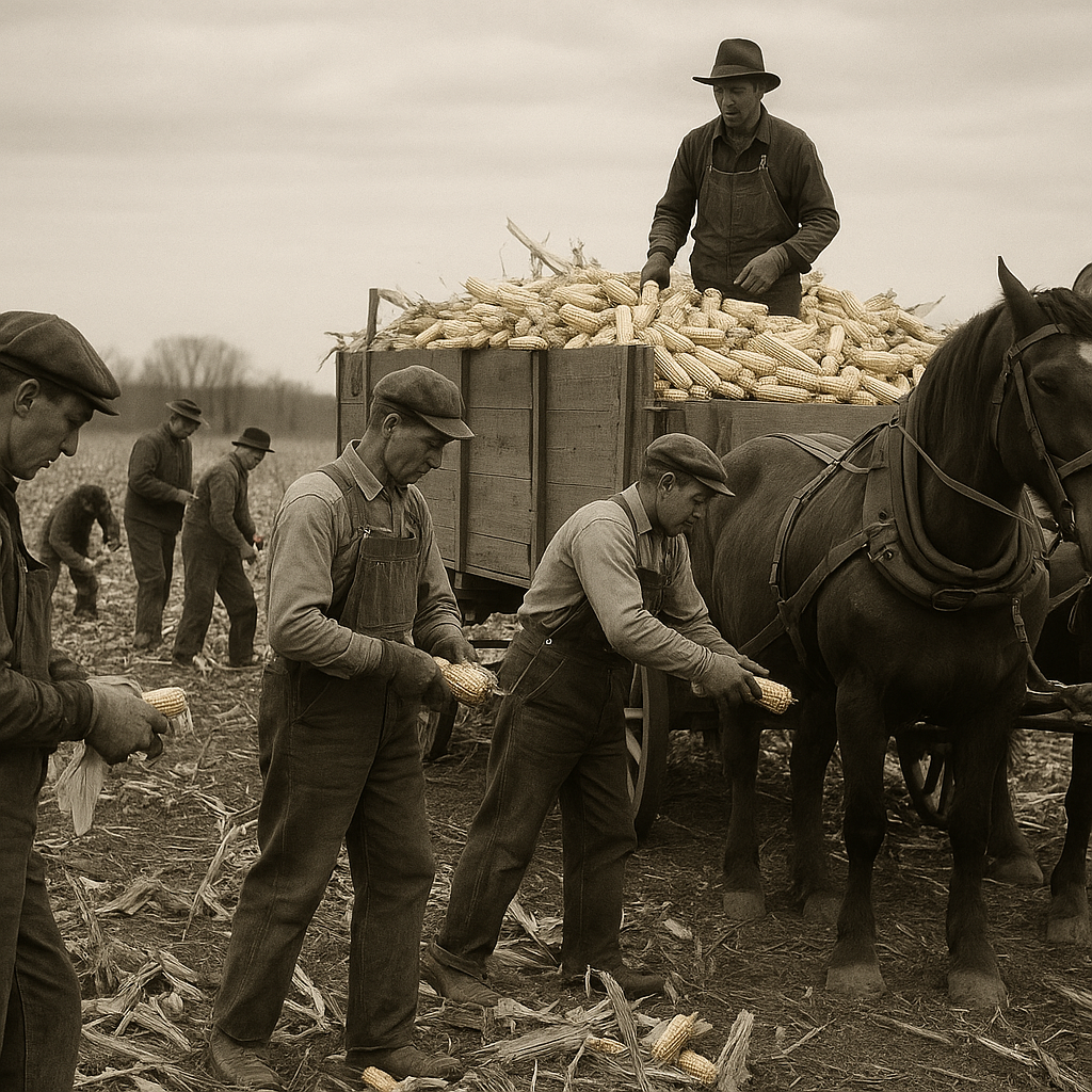 Featured image for “The History of Corn Harvesting in American Agriculture: From Hand-Husked Fields to Mechanization”