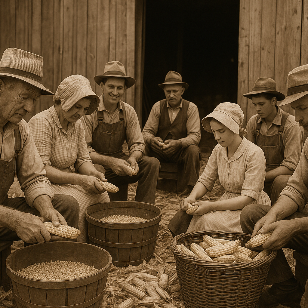 Featured image for “Corn Shelling Bees: How Early Americans Processed Corn by Hand”