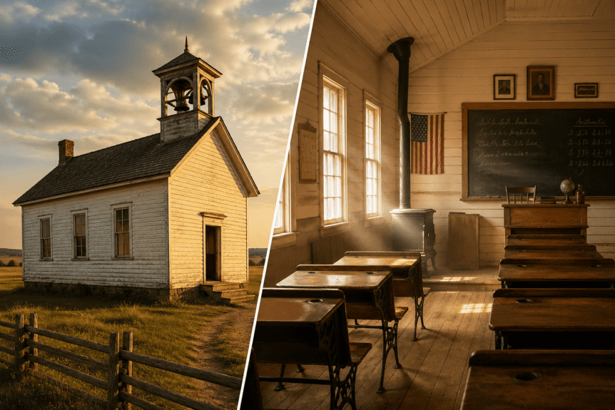 one-room schoolhouses