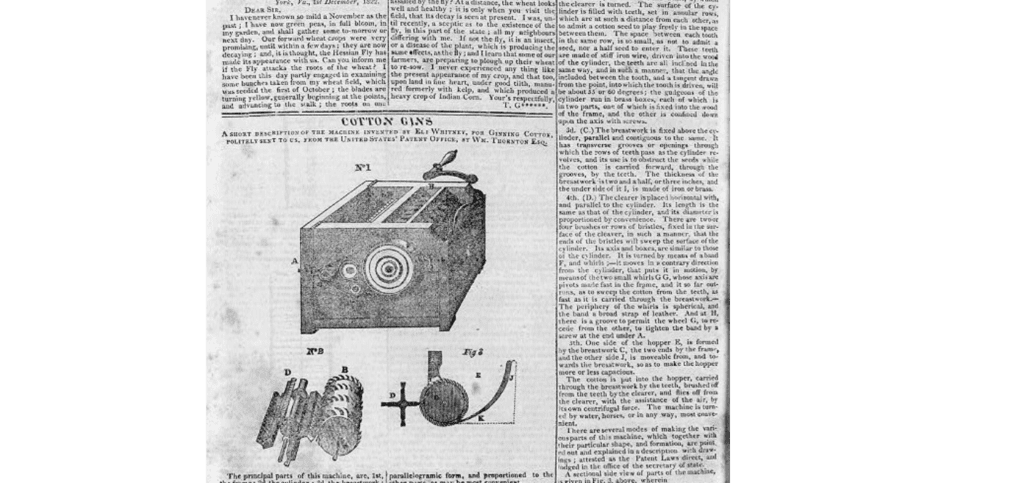 Eli Whitney's Cotton Gin